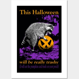 Raccoon's Halloween Posters and Art